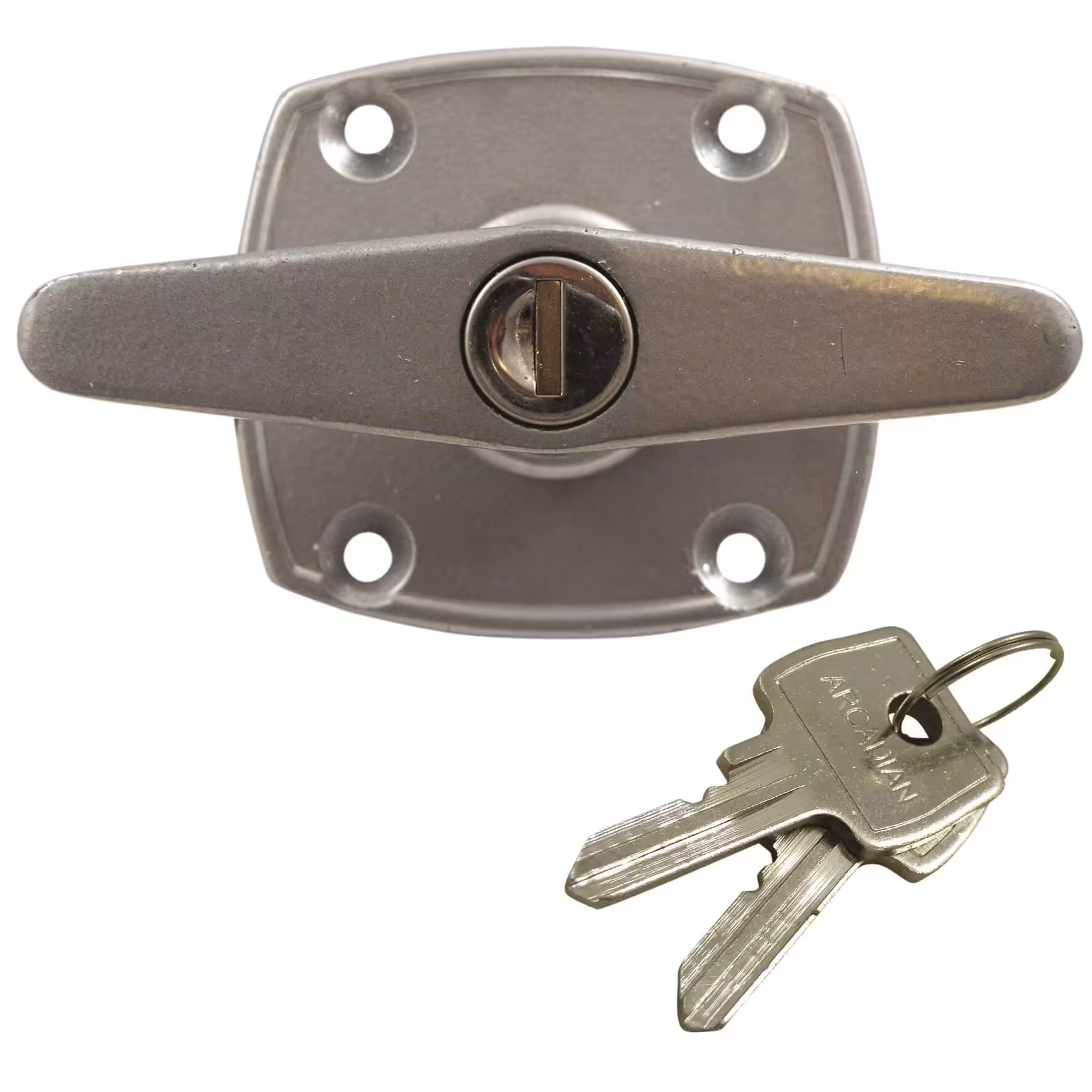 Garage Door T Handle - 4 Hole - Face Fix