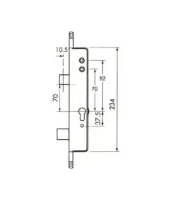 Surelock Copy Multipoint Gearbox - Lift Lever or Double Spindle