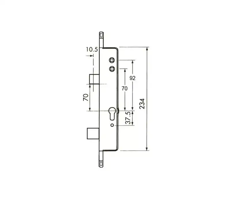 Surelock Copy Multipoint Gearbox - Lift Lever or Double Spindle