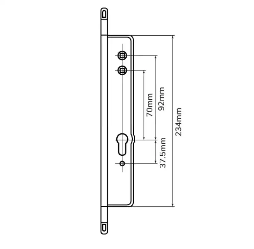 Surelock Passive Door Multipoint Gearbox Lift Lever