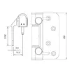 Challenger 3D Composite Door Hinge 5 Challenger 3D Composite Door Hinge
