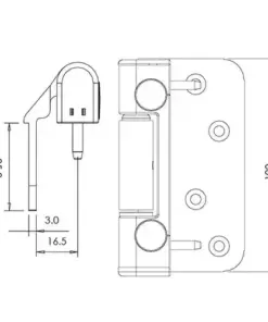 Challenger 3D Composite Door Hinge