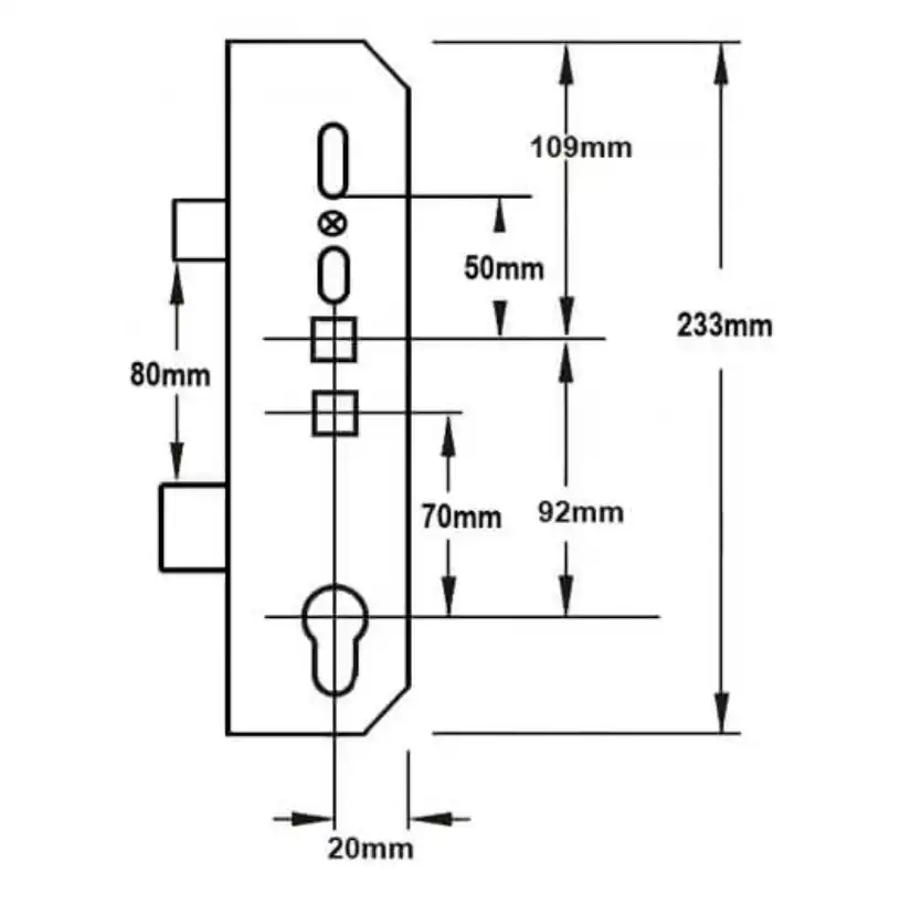 Latch and Deadbolt Multipoint Gearbox - Lift Lever or Double Spindle