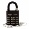 CP50 50mm Open Shackle Combination Padlock with Chain