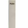 Screen Printed 'PUSH' Finger Plate