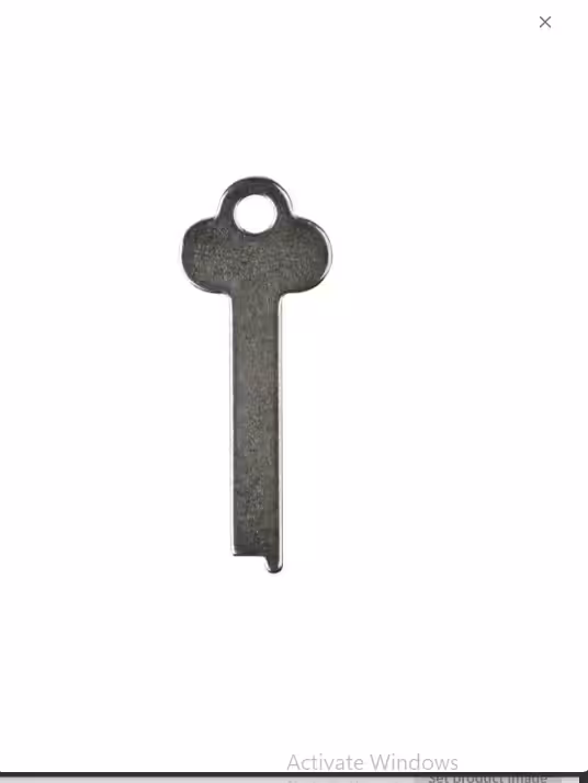 Flat Steel Key Blank 38mm