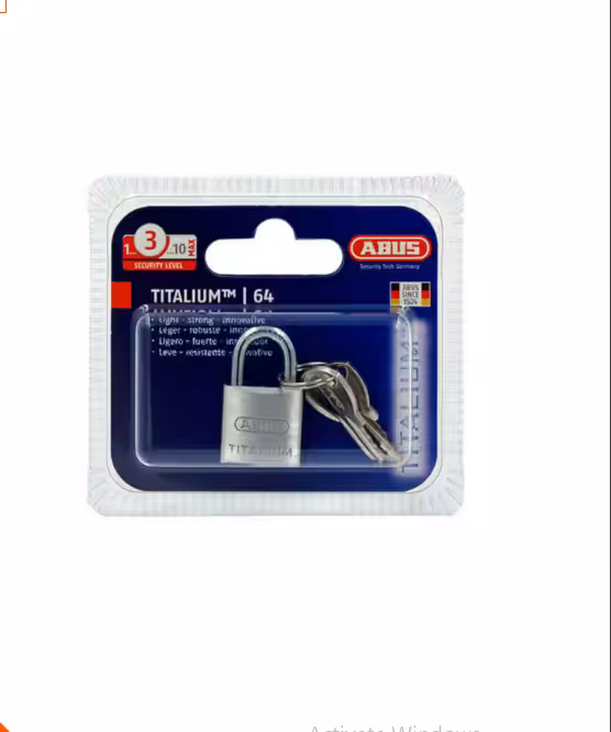 Titalium 20mm Open Shackle Padlock