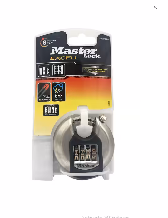 M40 70mm Closed Shackle Discus Combination Padlock