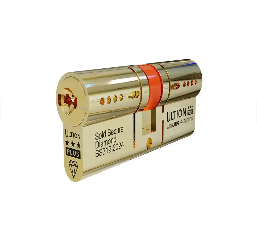 Ultion ALPS Euro Double Cylinders British Standard Kitemarked TS007 3* - Brass or Chrome Finish (LEAD TIME: 2-3 DAYS)