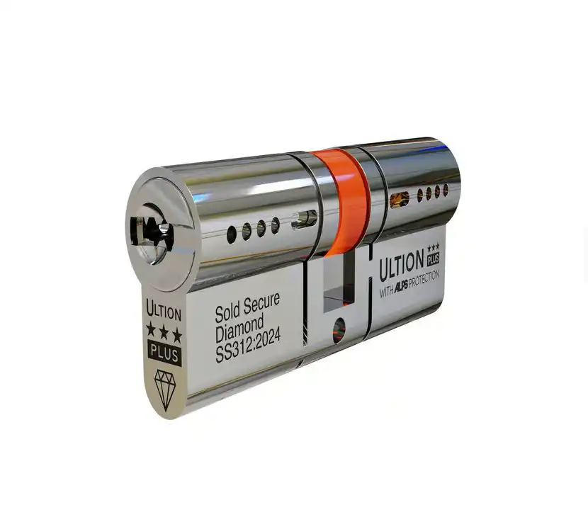 Ultion ALPS Euro Key & Turn Cylinders British Standard Kitemarked TS007 3* - Brass or Chrome Finish (LEAD TIME: 2-3 DAYS)