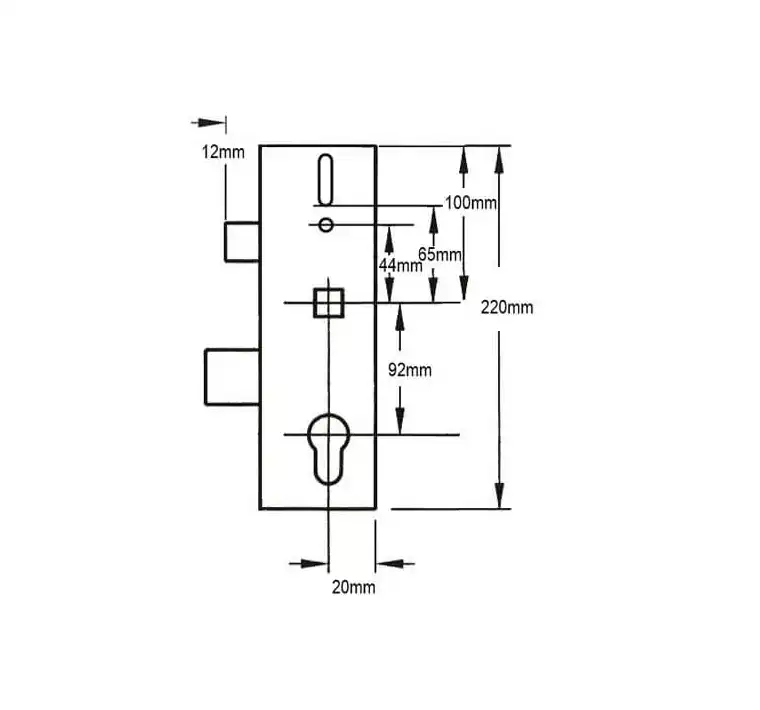 Genuine Multipoint Gearbox - Thin Deadbolt - Lift Lever or Split Spindle