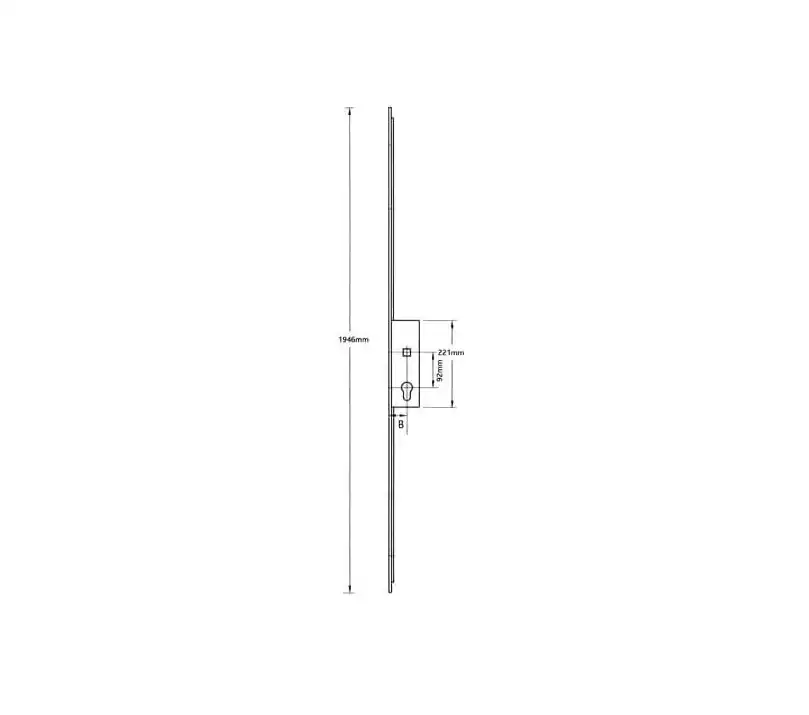 7145 French Door Kit for a pair of plain meeting style timber and composite doors