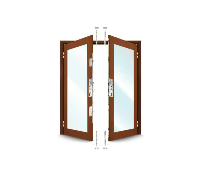 7145 French Door Kit for a pair of plain meeting style timber and composite doors