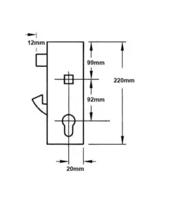 Hookbolt Genuine Multipoint Gearbox - Lift Lever or Split Spindle