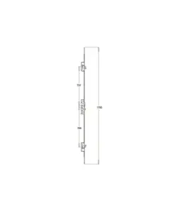 Excalibur Latch 3 Hooks Multipoint Door Lock