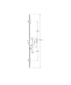2025 Latch Deadbolt 2 Hooks Lift Lever Multipoint Door Lock (Scandinavian Cylinder Version)