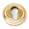 From The Anvil Round Euro Escutcheon - Art Deco (LEAD TIME: 2-3 DAYS)