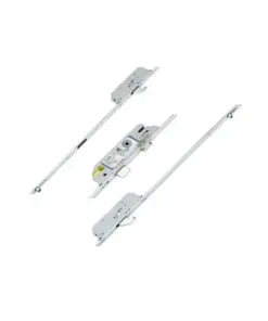Latch Deadbolt 2 Rollers 2 Hooks Key Wind Operated Multipoint Door Lock (top hook to spindle = 730mm)