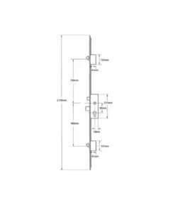 855 Type 4 Latch Deadbolt 2 Hooks Key Wind Operated Multipoint Door Lock