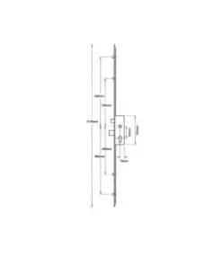 Elite Latch Deadbolt 4 Rollers Lift Lever Multipoint Door Lock