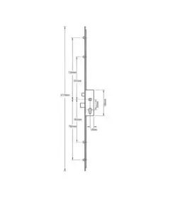 856 Type 1 Latch Deadbolt 4 Rollers Lift Lever Multipoint Door Lock