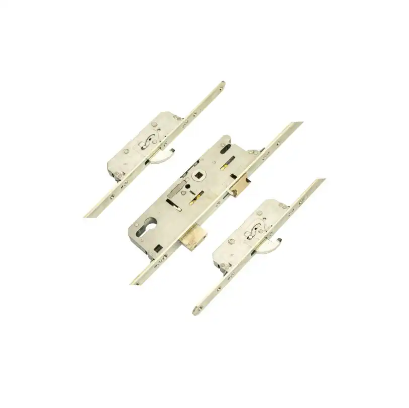 859 Type 4 Latch Deadbolt 2 Hooks Split Spindle Multipoint Door Lock - 20mm Faceplate (top hook to spindle = 730mm)