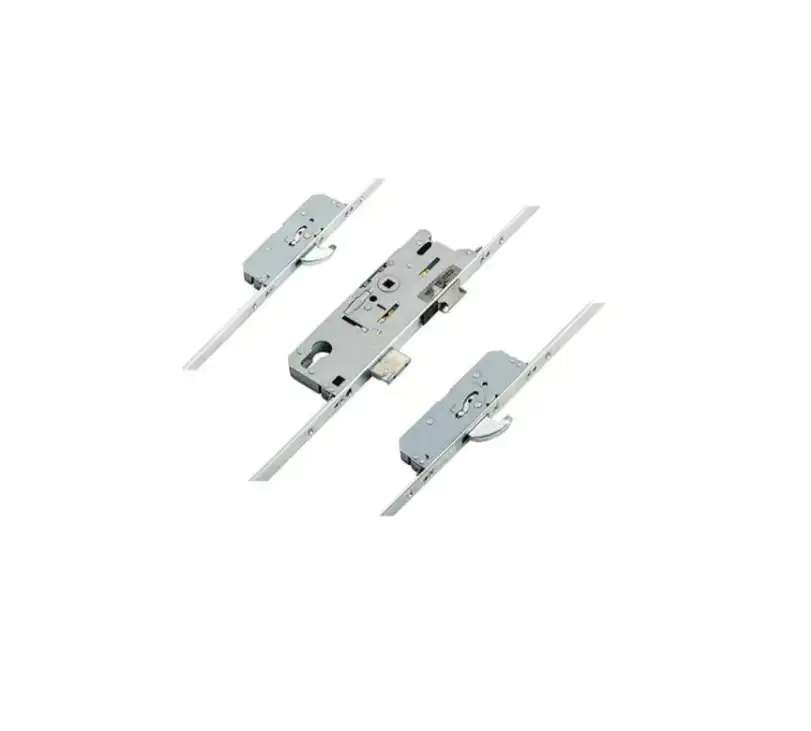 859 Type 4 Latch Deadbolt 2 Hooks Split Spindle Multipoint Door Lock - 16mm Faceplate (top hook to spindle = 730mm)