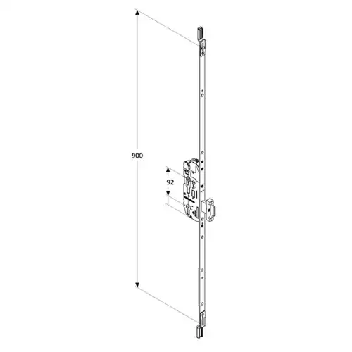 870 Emergency Exit Passive Panic Multipoint Door Lock