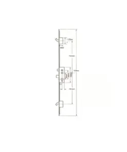 Crimebeater Latch Deadbolt 2 Hooks 20mm Radius Faceplate Split Spindle Multipoint Door Lock