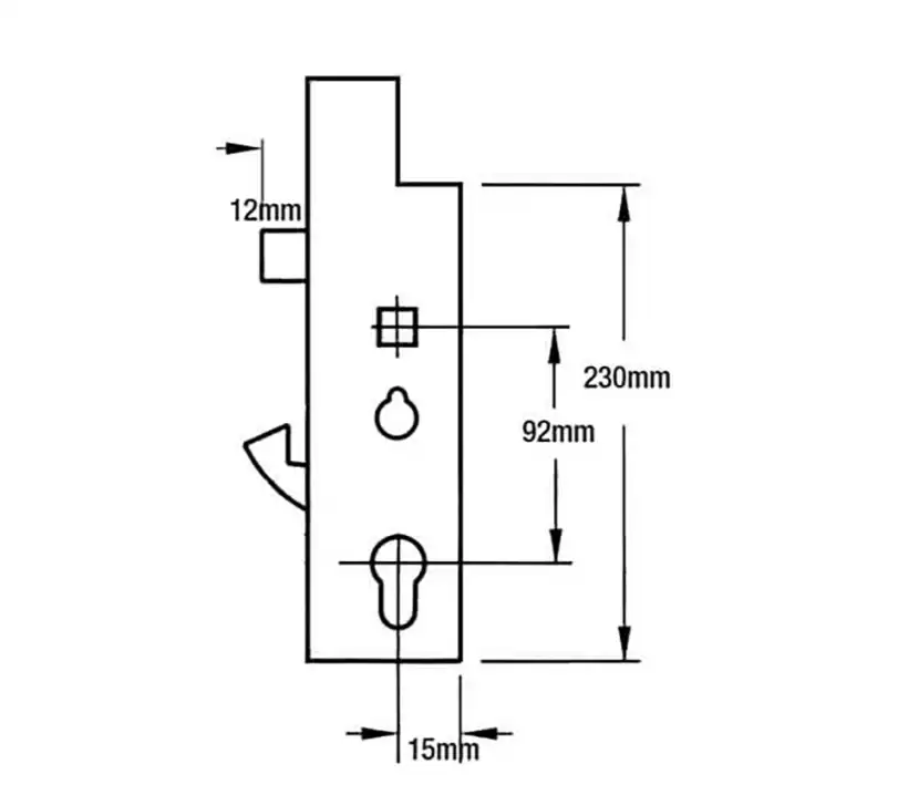 XL Genuine Multipoint Gearbox - Lift Lever