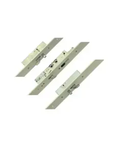 XL Latch 3 Hooks 2 Anti Lift Pins Flat 44mm White Faceplate Double Spindle Multipoint Door Lock
