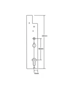 XL Lift Lever Passive Lock