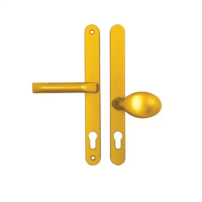 London Lever Moveable Pad UPVC Multipoint Door Handles - 92mm/62mm PZ Sprung 240mm Screw Centres