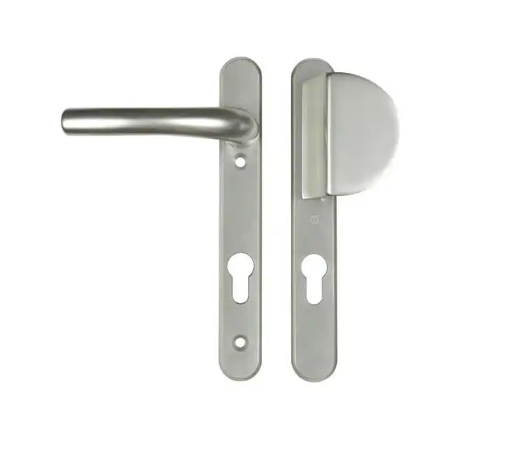 Atlanta Lever Fixed Pad UPVC Multipoint Door Handles - 92mm PZ Sprung 122mm Screw Centres