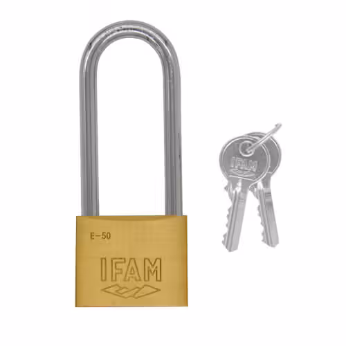 Series 50mm Extra Long Shackle Brass Padlock