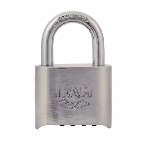 50mm Open Shackle Combination Chrome Padlock