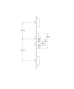 Latch 3 Hooks Double Spindle Multipoint Door Lock