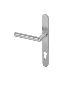 Group KM070-SSS BLU Mitre Lever Door Handle with Euro Profile (LEAD TIME: 2-3 DAYS)