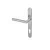 Group KM070-SSS BLU Mitre Lever Door Handle with Euro Profile (LEAD TIME: 2-3 DAYS)