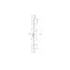 Latch Deadbolt 2 Hooks 2 Rollers Lift Lever or Double Spindle Multipoint Door Lock (top hook to spindle = 365mm)