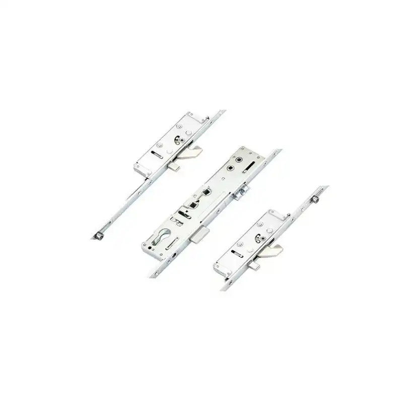 Latch Deadbolt 2 Hooks 2 Anti Lift Pins 2 Rollers Lift Lever or Double Spindle Multipoint Door Lock - Option 1 (top hook to spindle = 720mm)