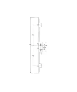 Latch 3 Deadbolts Lift Lever or Double Spindle Multipoint Door Lock - Option 2 (top deadbolt to spindle = 704mm)