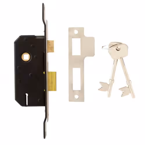 Non British Standard 5 Lever 2" Cranked 19mm Extended Forend Mortice Sashlock