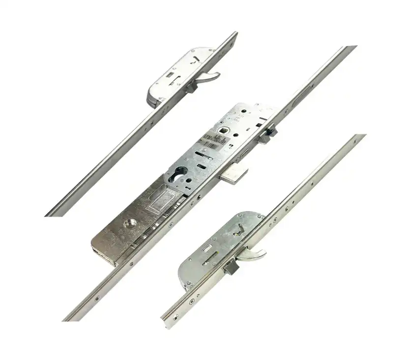 M-TS Latch & Deadbolt 2 Hooks 2 Anti Lift Bolts U-Rail 24mm Faceplate Electric Multipoint Door Lock