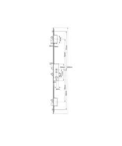 Mantis 1 Latch 3 Hooks 2 Deadbolts 2 Rollers Double Spindle Multipoint Door Lock