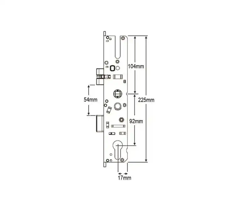 GTS Genuine Multipoint Gearbox - Square Latch Reversal Button- Lift Lever