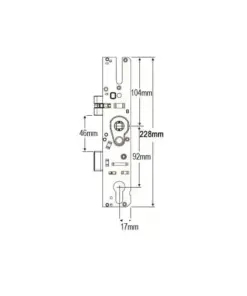 GTS Copy Multipoint Gearbox - Serrated Latch Reversal Button - Lift Lever