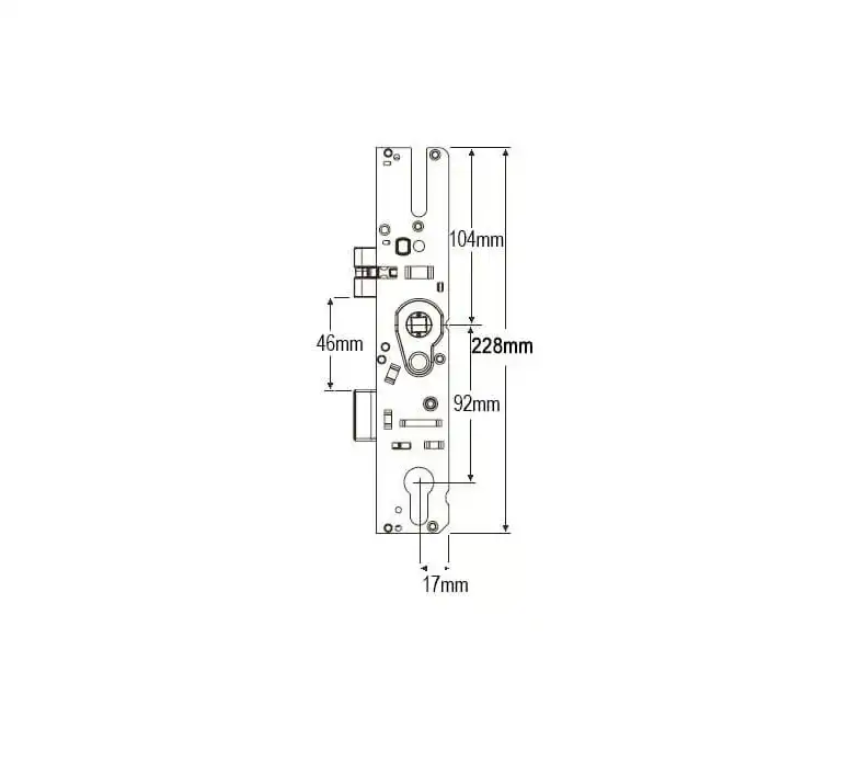 GTS Copy Multipoint Gearbox - Serrated Latch Reversal Button - Lift Lever