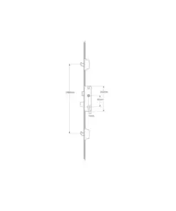 C-TS Latch Deadbolt 2 Hooks Split Spindle Multipoint Door Lock
