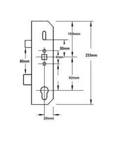 Copy Multipoint Gearbox - Latch and Deadbolt - Lift Lever